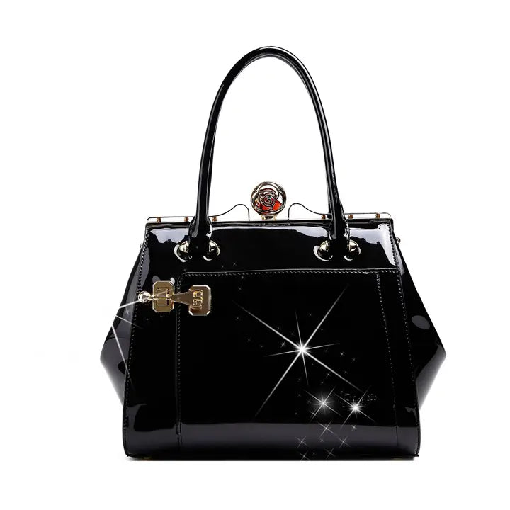 Brangio Italy Patent Satchel