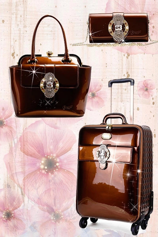 Brangio Italy the Luxe Lion Glossy Travel  [3pcs Matching Set]