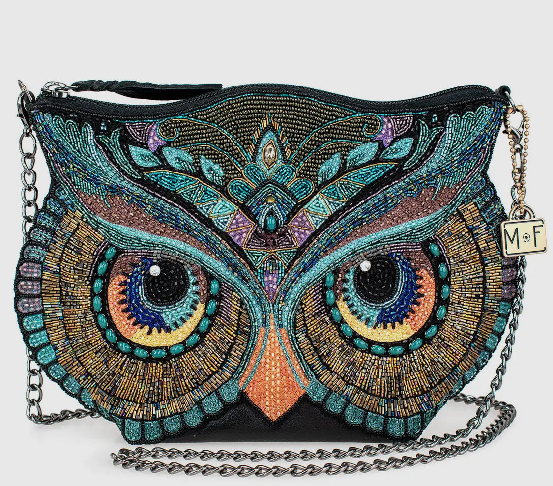 Head Turner Beaded Crossbody Owl Handbag (Mary Frances)