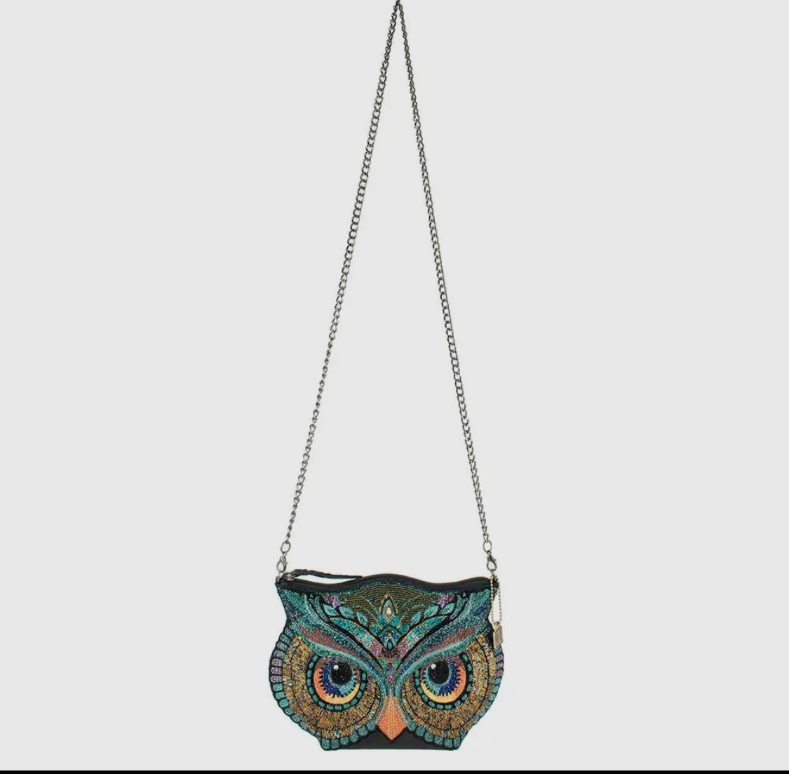 Head Turner Beaded Crossbody Owl Handbag (Mary Frances)
