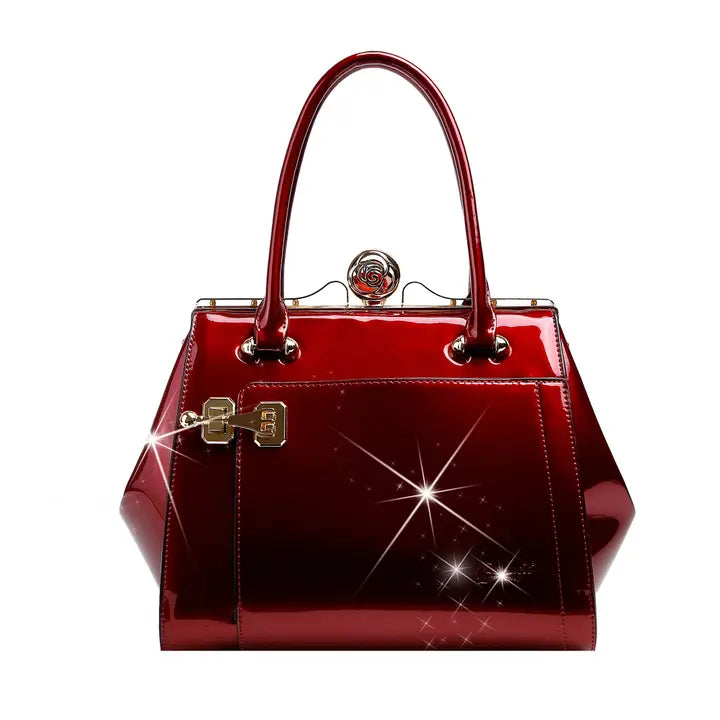 Brangio Italy Patent Satchel