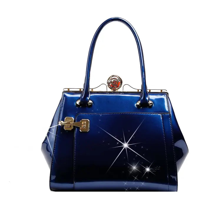 Brangio Italy Patent Satchel
